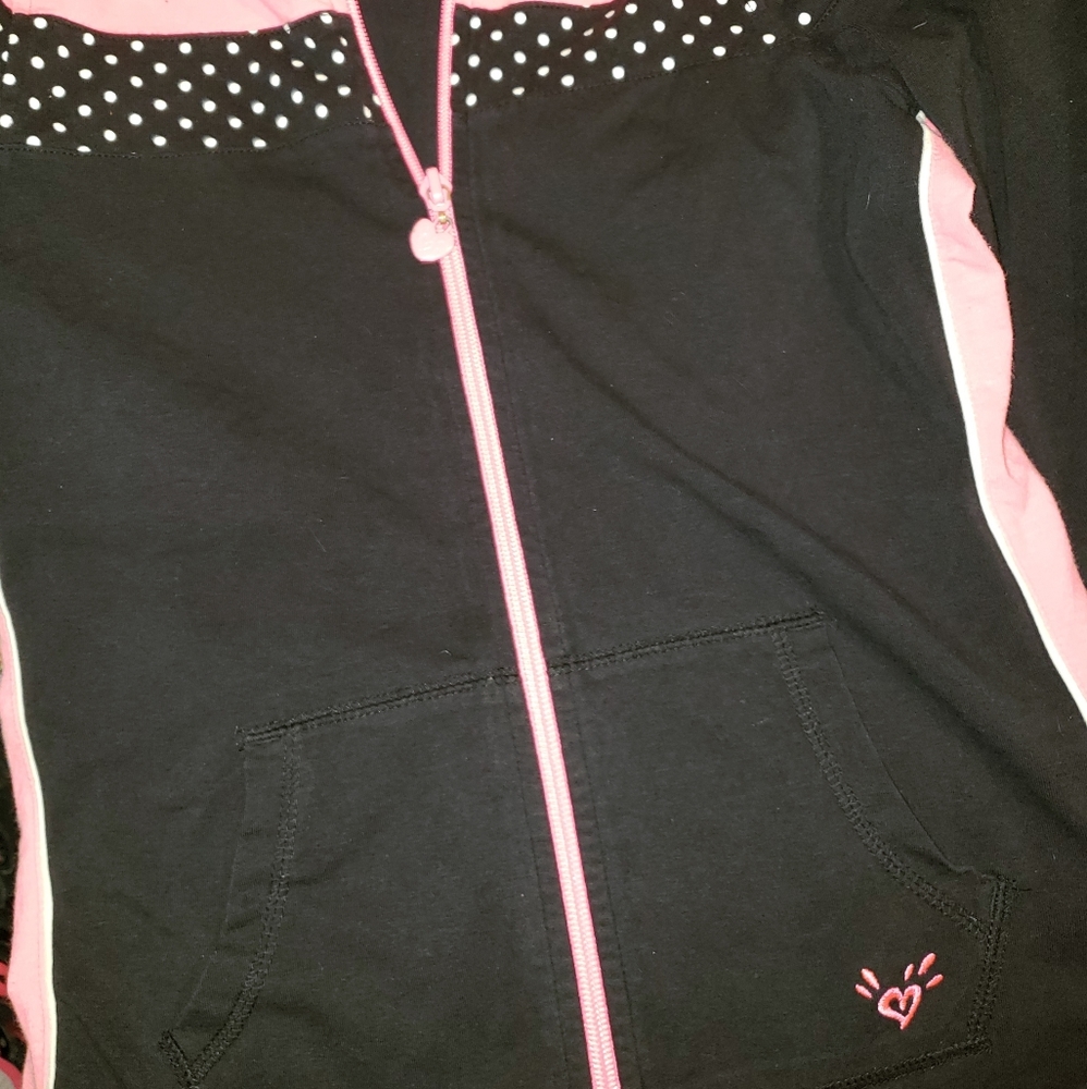 Justice zip up sweatshirt